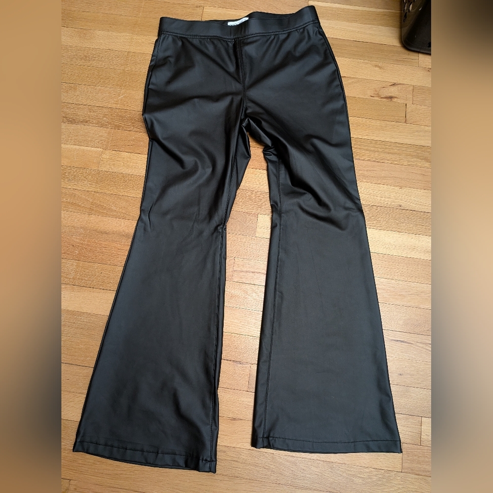 Pleather Flare Pants